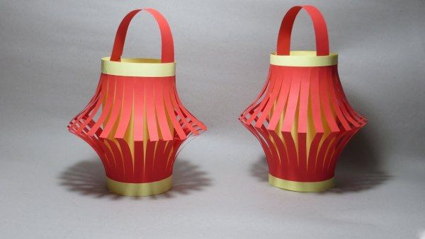 Lồng đèn đơn giản làm từ đồ tái chế bằng giấy A4