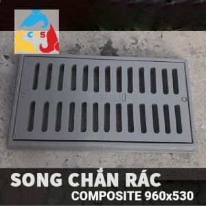 Lưới chắn rác composite tiêu chuẩn 960x530mm