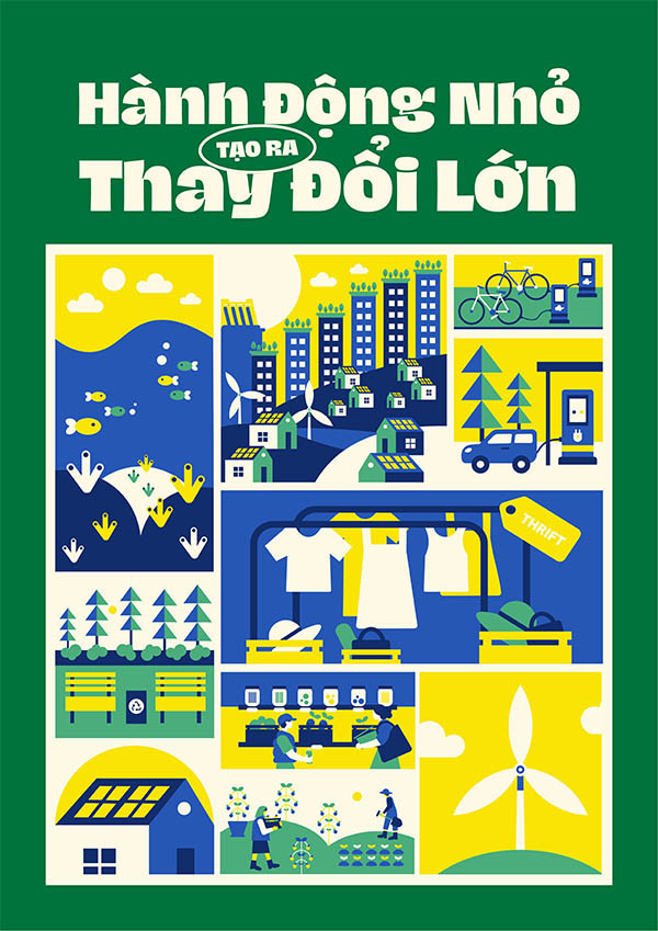 Mẫu bảo vệ môi trường poster cảnh báo rác thải nhựa đại dương, với hình ảnh cá voi bị mắc kẹt, nhấn mạnh tác động của ô nhiễm nhựa