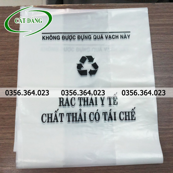 Mẫu túi đựng rác màu trắng