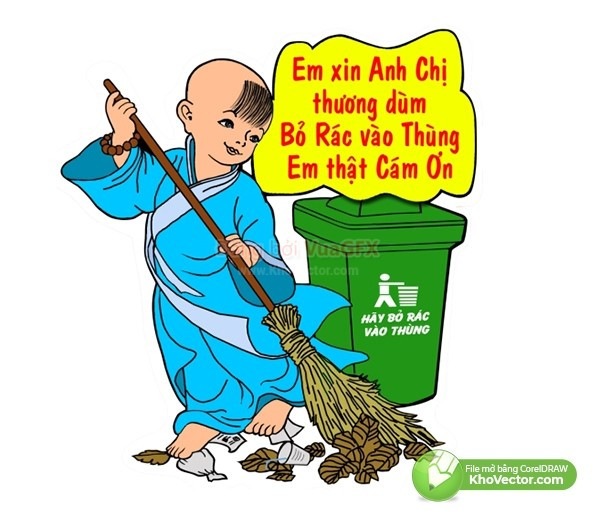 Minh họa chi tiết các bước vẽ người quét rác đơn giản, dễ hiểu.