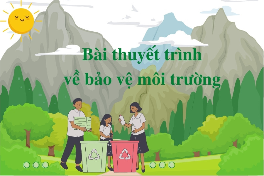 Mô hình bài thuyết trình bảo vệ môi trường hiệu quả với thông điệp rõ ràng
