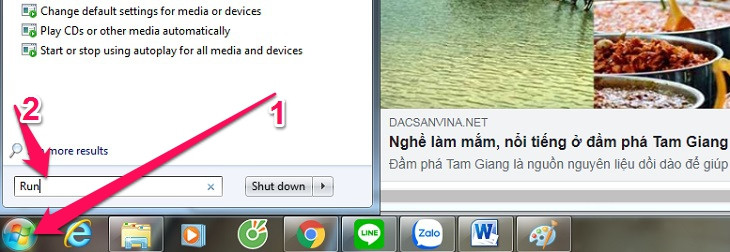 Mở hộp thoại Run trên laptop để bắt đầu dọn dẹp tệp tin tạm thời