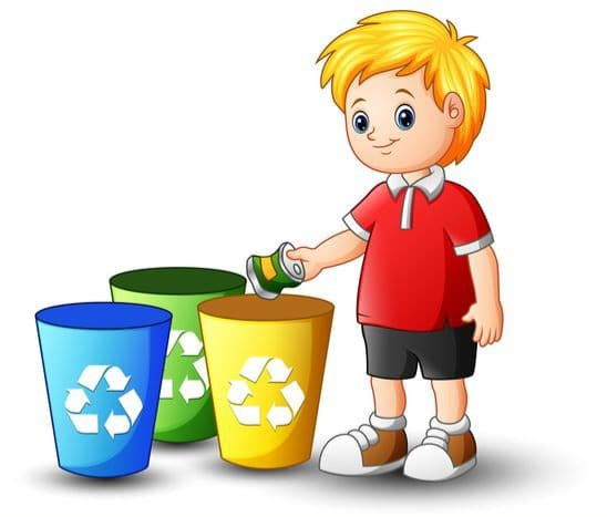 Một bức tranh hoạt hình đáng yêu nhắc nhở không vứt rác ra đường để bảo vệ môi trường