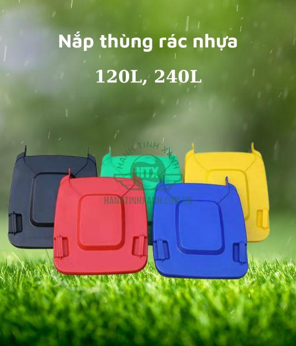 Nắp thùng rác nhựa HDPE bền bỉ, dễ dàng thay thế, góp phần bảo vệ môi trường