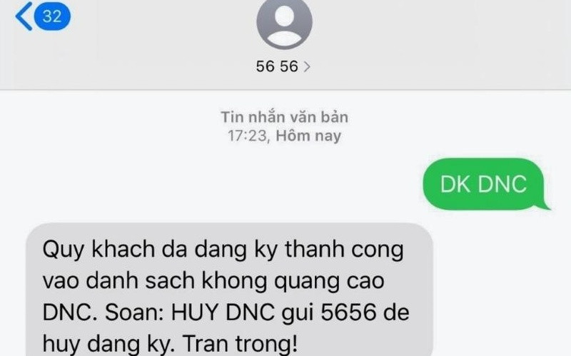 Người dùng có thể phản ánh tin nhắn và cuộc gọi rác đến tổng đài 156 hoặc 5656