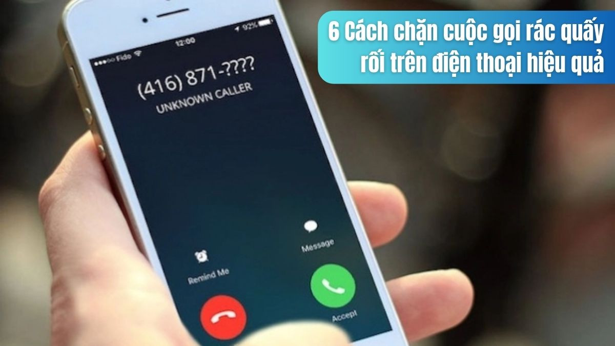 Người dùng đang thao tác trên điện thoại để đăng ký danh sách không quảng cáo, một phương pháp hiệu quả để chặn cuộc gọi rác.