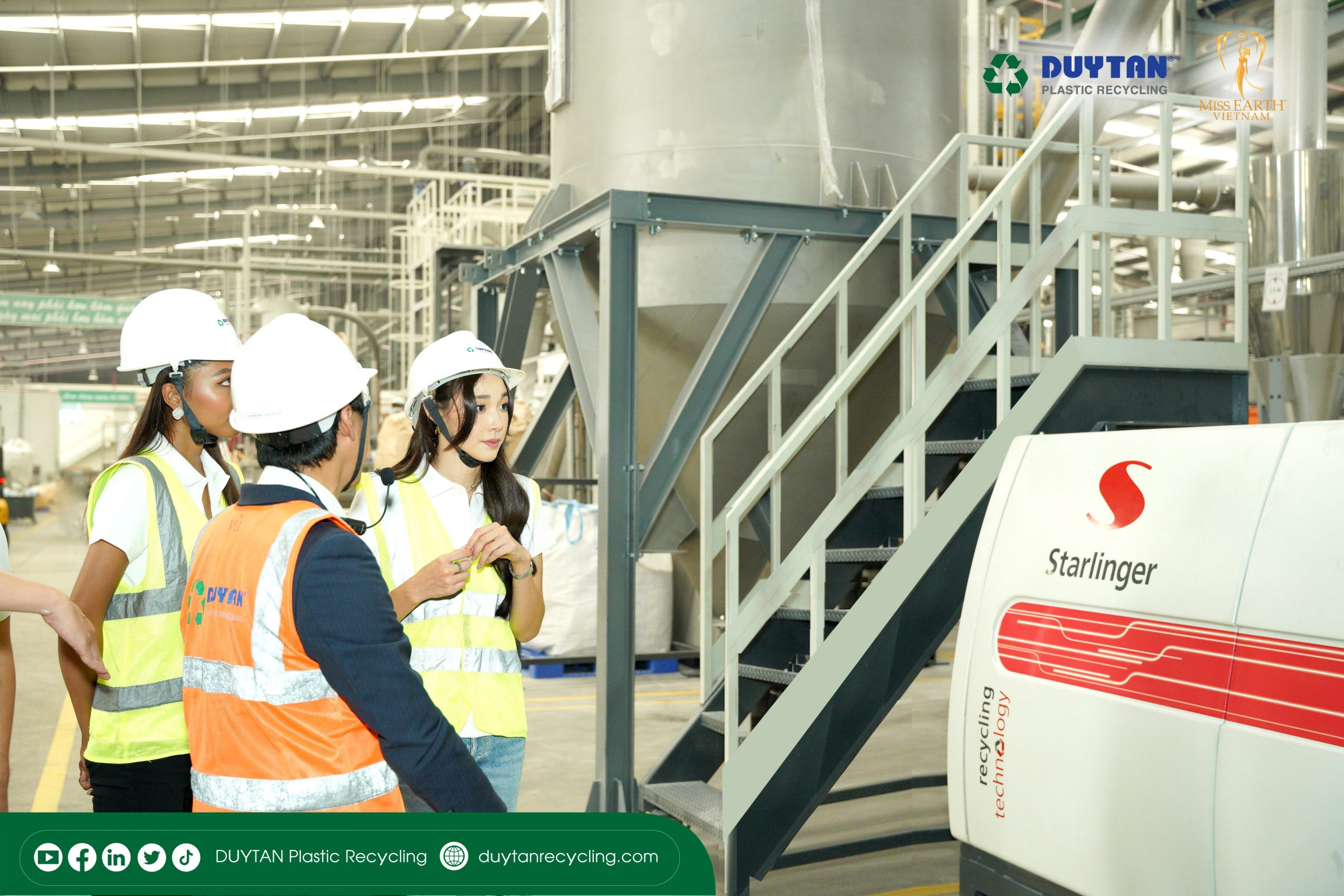 Nhà máy Duy Tân Recycling, một nhà nhựa tái chế tiên phong, đồng hành cùng Miss Earth Việt Nam 2023