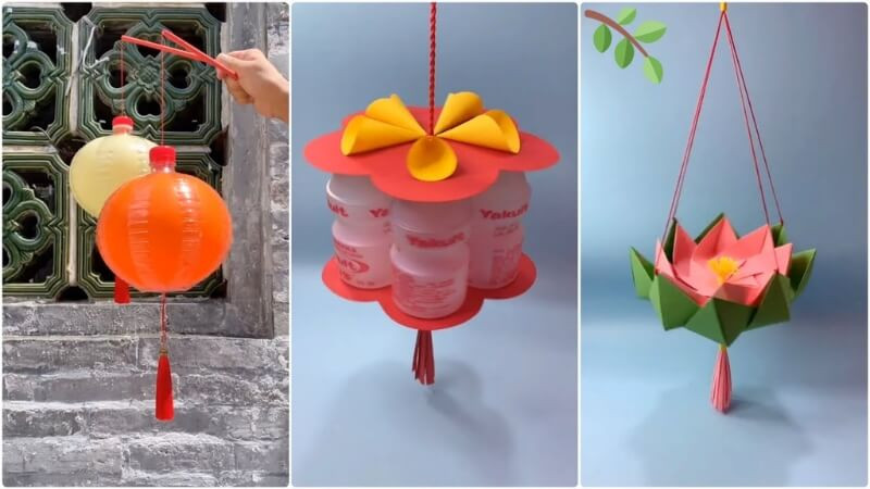 Những mẹo nhỏ trang trí để lồng đèn Trung thu tái chế thêm phần ấn tượng