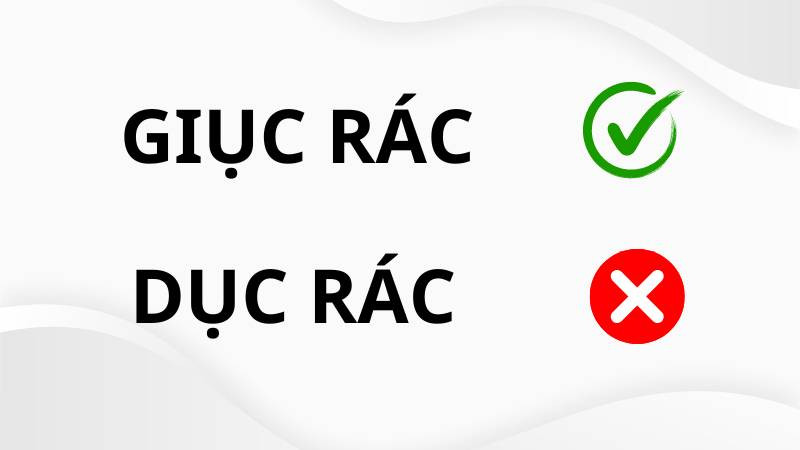 Phân biệt giục rác hay dục rác và tầm quan trọng của việc vứt rác đúng nơi quy định