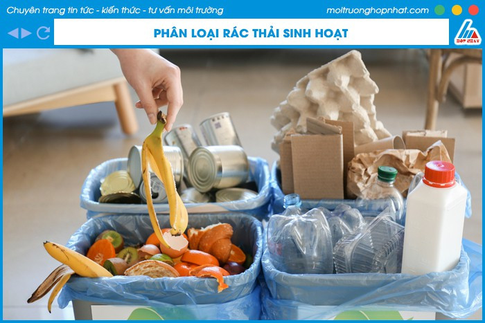Phân loại rác thải sinh hoạt góp phần giảm thiểu ô nhiễm và bảo vệ môi trường nước