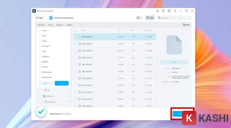 Quá trình quét và khôi phục file bằng Wondershare Recoverit, thể hiện sự cần thiết của việc quản lý dữ liệu cẩn thận, bao gồm cả việc áp dụng cách xóa file rác trong Excel.
