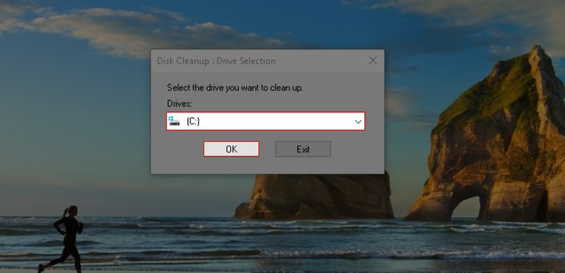 Quét và chọn ổ đĩa hệ thống để dọn rác pc an toàn