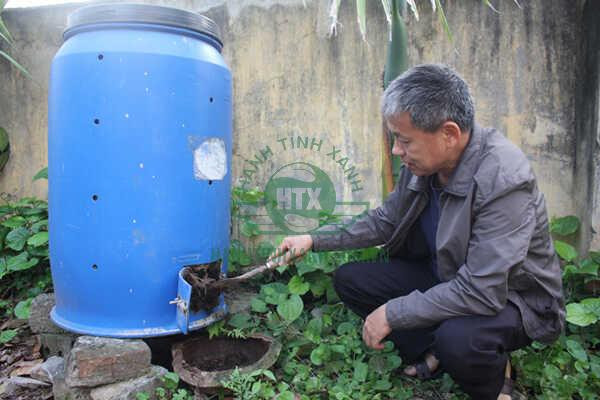 Sơ đồ hoạt động của phương pháp ủ sinh học biến rác thải hữu cơ thành phân bón và năng lượng
