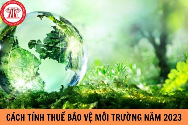 Sơ đồ minh họa cách tính thuế bảo vệ môi trường dựa trên số lượng hàng hóa và mức thuế