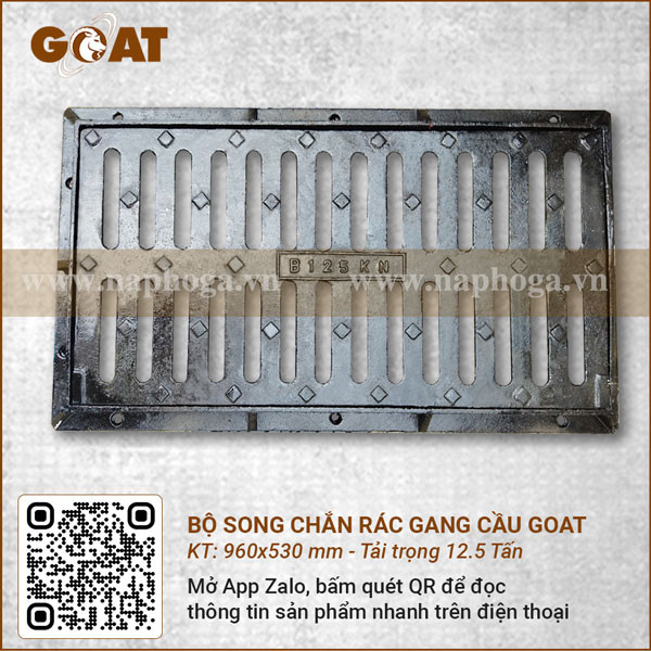Song chắn rác 960x530 gang GOAT đạt tiêu chuẩn