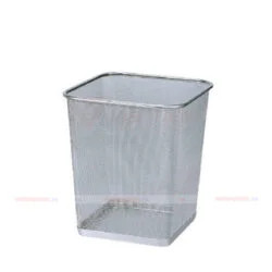 Sọt rác nhỏ inox vuông dạng lưới, dễ dàng vệ sinh