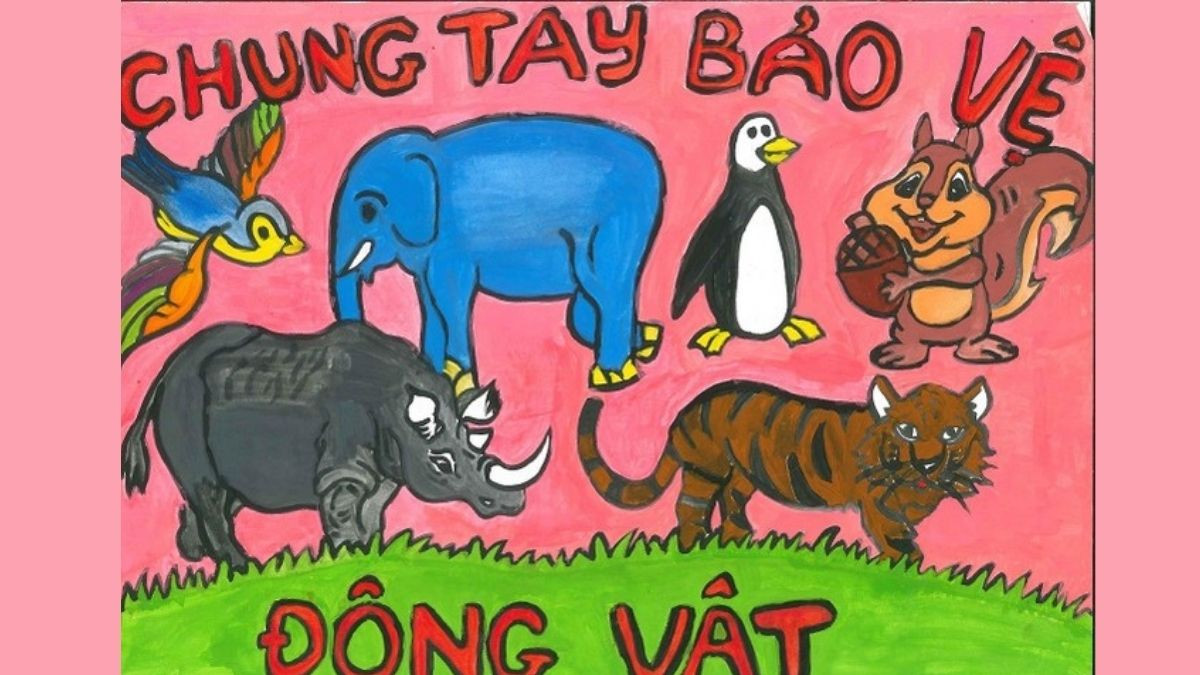 tải ảnh vẽ tranh bảo vệ môi trường hoang dã