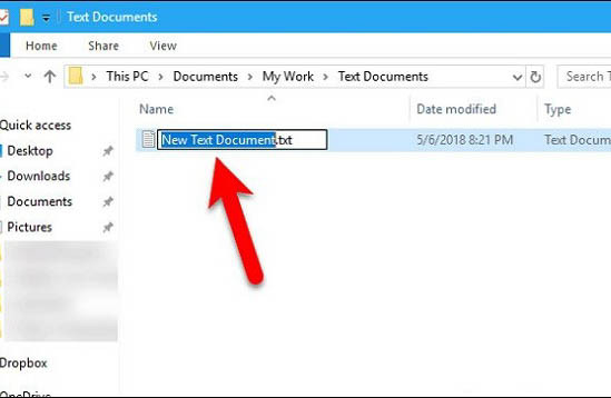 Tạo file mới