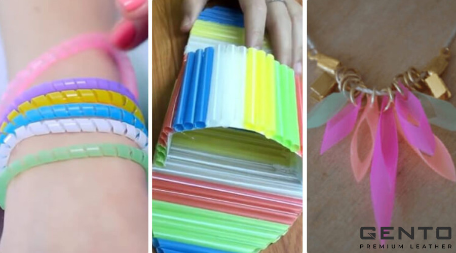 Thiết kế trang phục ấn tượng từ ống hút tái chế đa dạng màu sắc