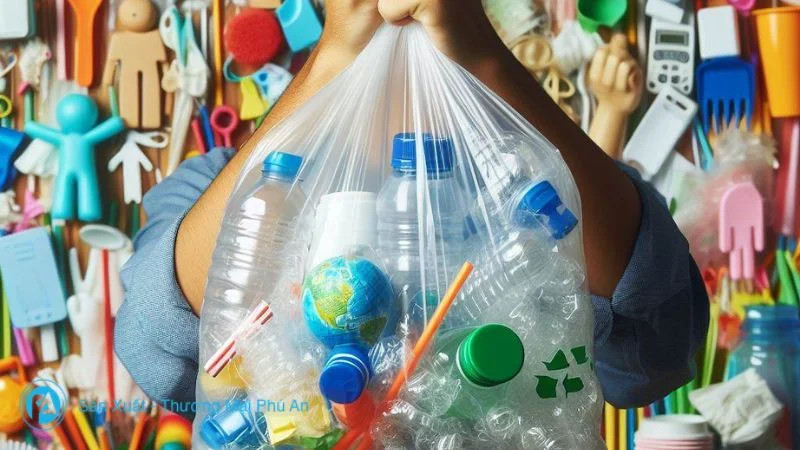 Thu gom rác thải nhựa tại các điểm tập kết