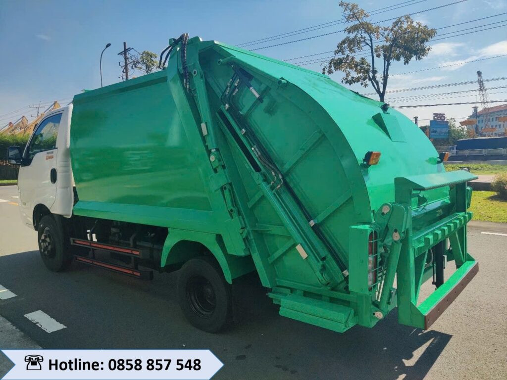 Thùng chứa rác 3,3 khối của xe cuốn ép rác
