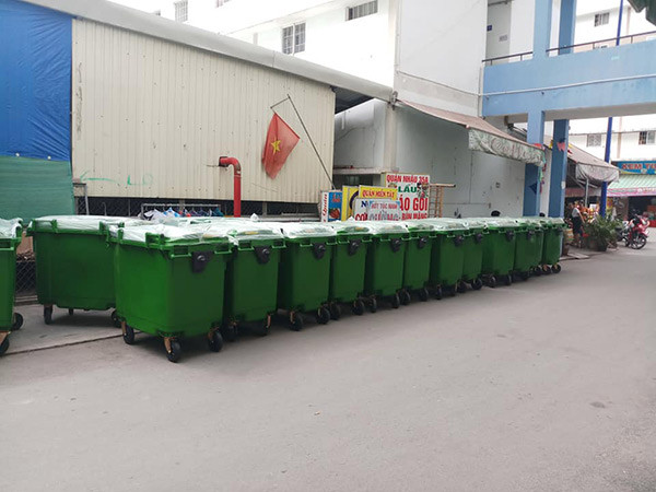 Thùng đựng rác công nghiệp 660L giá rẻ và chất lượng tại Việt Nam
