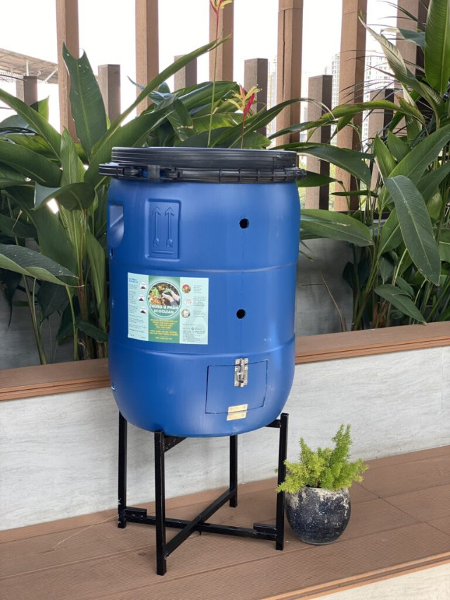 Thùng rác compost hỗ trợ ủ phân hữu cơ hiệu quả