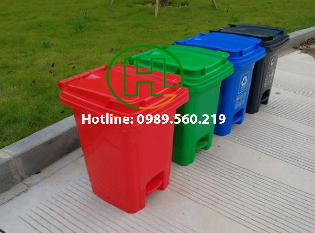 Thùng rác công cộng 60 lít
