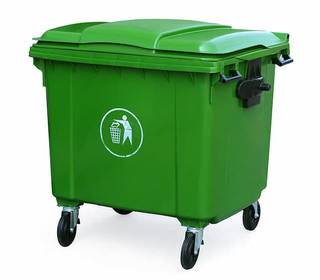 Thùng rác công nghiệp 660l chịu tải trọng lớn và bền bỉ