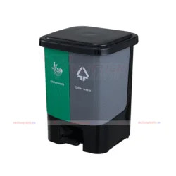 Thùng rác đạp chân 2 ngăn tiện lợi cho việc phân loại rác thải sinh hoạt