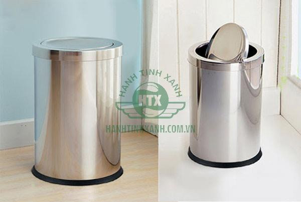 Thùng rác đẹp trong nhà nắp lật cỡ nhỏ, tiện lợi và kín đáo, lý tưởng cho phòng ngủ hoặc nhà tắm