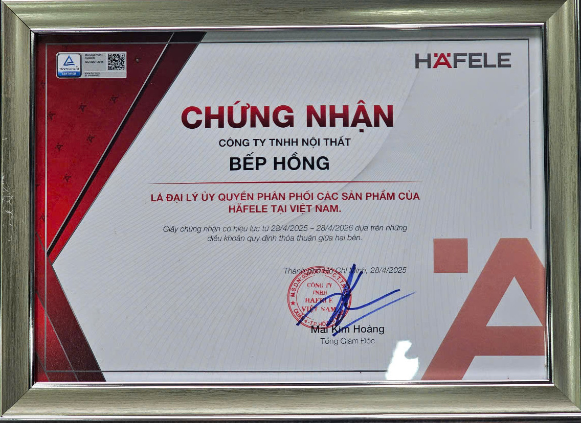 Thùng rác gắn cánh Hafele Viola 503.48.505 với thiết kế hiện đại, tích hợp hoàn hảo trong không gian bếp thông minh