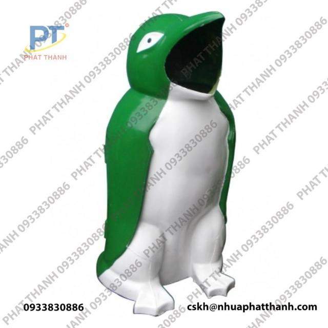 Thùng rác hình chim cánh cụt 