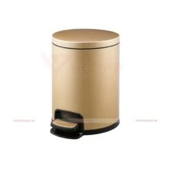 Thùng rác inox tròn đạp chân 20 lít cao cấp, bền bỉ