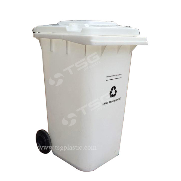 Thùng rác màu trắng 240L cho rác tái chế, làm rõ ý nghĩa của thùng rác trong chu trình kinh tế tuần hoàn