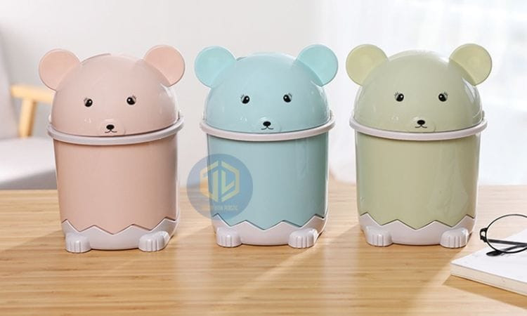 Thùng rác mini cute gấu trúc
