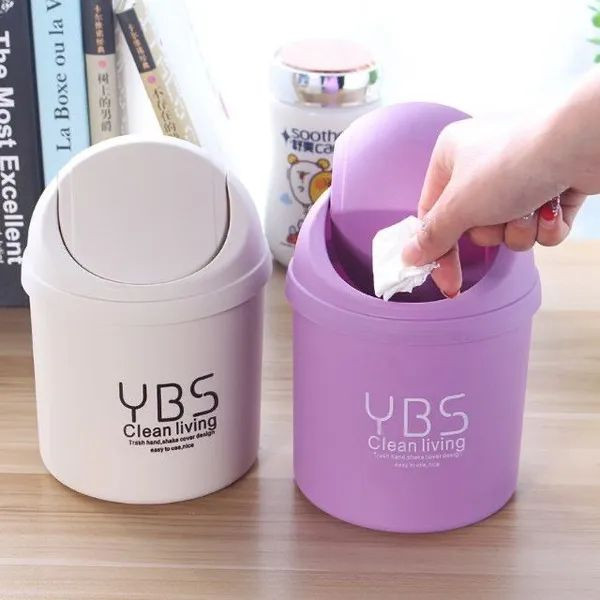 Thùng rác mini để bàn văn phòng YBS với thiết kế tiện lợi