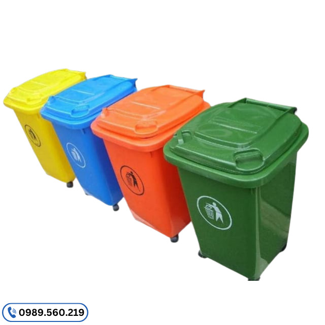 Thùng rác ngoài trời chất liệu nhựa composite