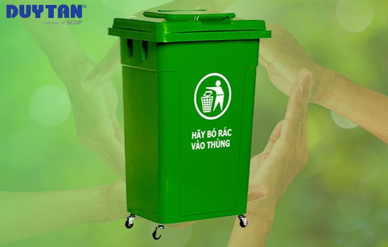 Thùng rác nhựa Duy Tân sản xuất từ nhựa HDPE chất lượng cao