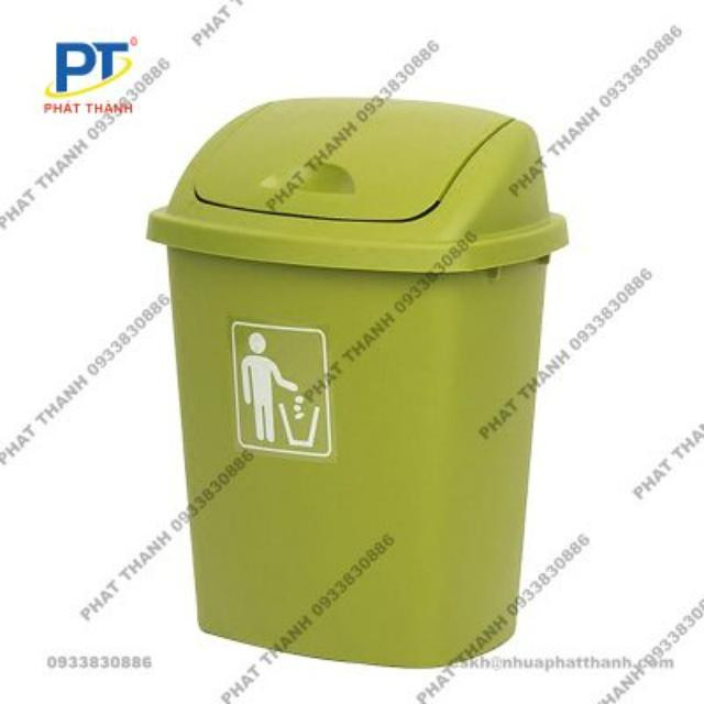 Thùng rác nhựa HDPE có nắp lật, đa dạng kích thước cho gia đình và văn phòng