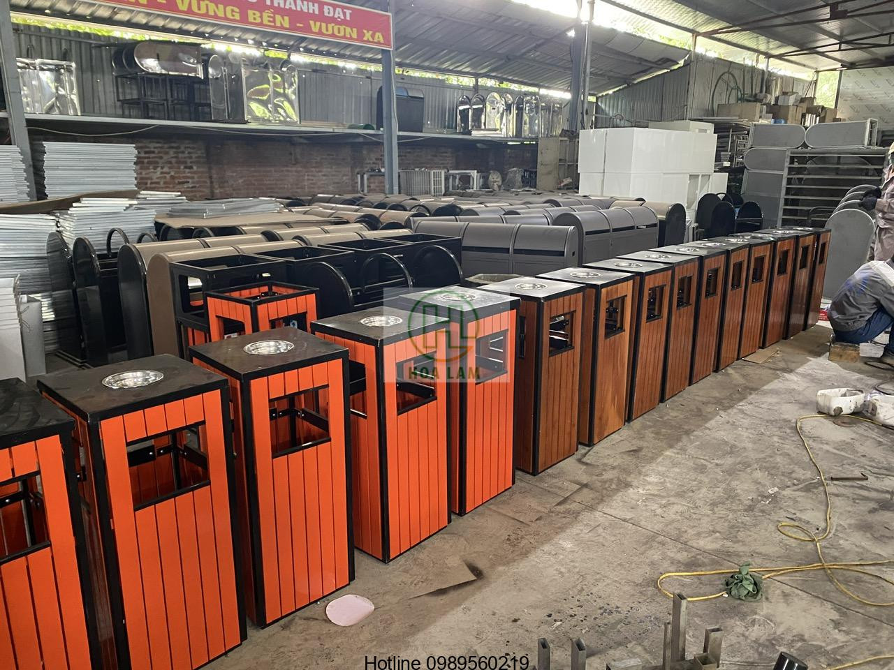 Thùng rác sơn tĩnh điện 1 ngăn
