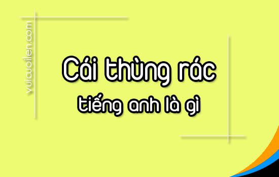 Thùng rác tiếng Anh: Từ vựng, cách dùng và tầm quan trọng trong quản lý rác thải