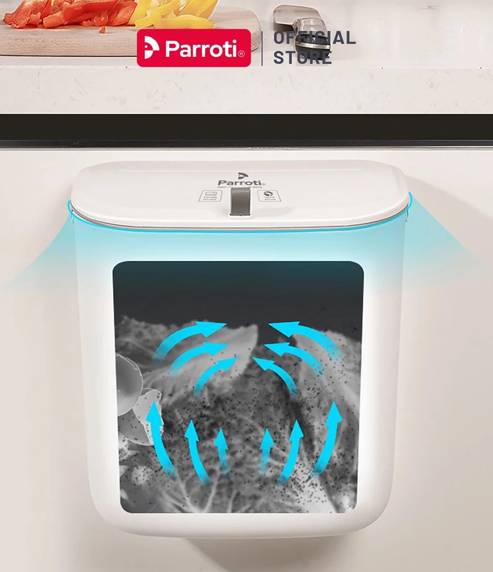Thùng rác treo tường nhỏ gọn, thiết kế hiện đại phù hợp mọi không gian bếp
