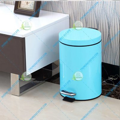 thùng rác văn phòng inox 7 lít