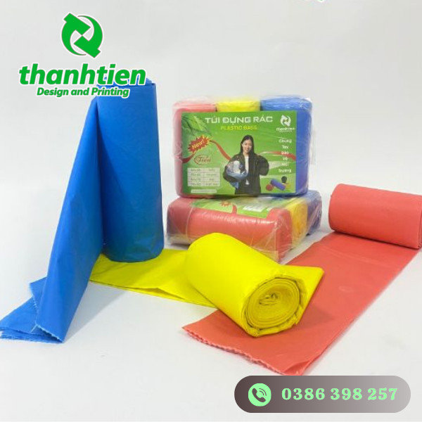 Túi đựng rác size lớn ba màu