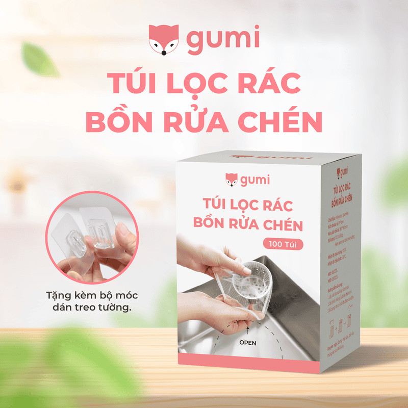 Túi lọc rác bồn rửa chén tiện lợi giúp giữ vệ sinh và ngăn tắc nghẽn hiệu quả