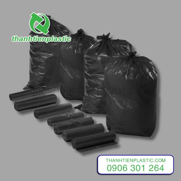 Túi rác công nghiệp chất liệu PE giúp thu gom hiệu quả lượng lớn chất thải