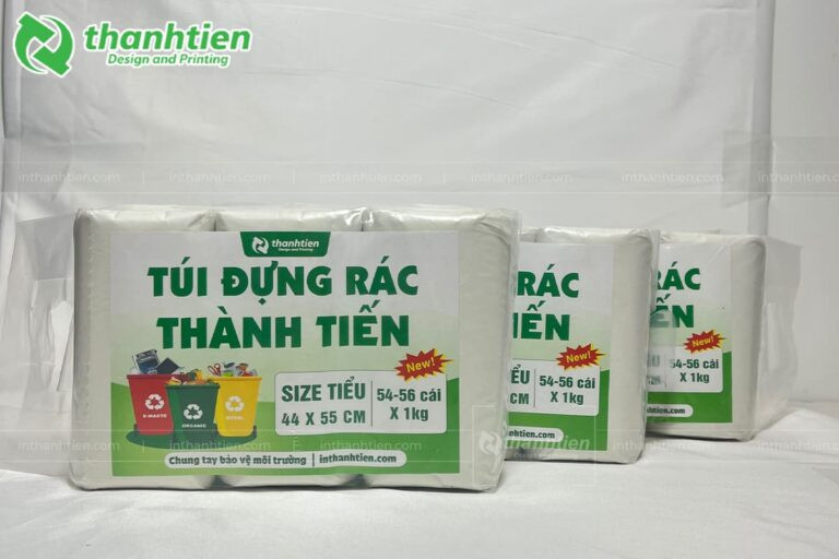 Túi rác trắng cuộn tiện lợi và bền chắc