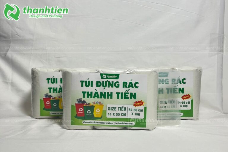 Túi rác trắng đa dạng kích thước cho sinh hoạt